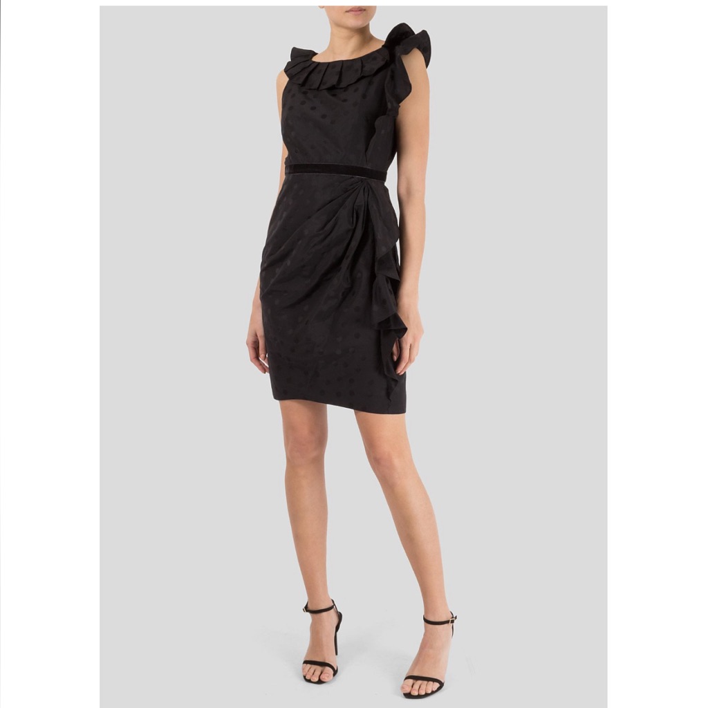 Nwt Marc By Marc Jacobs Polka Dot Jacquard Ruffle Dress*